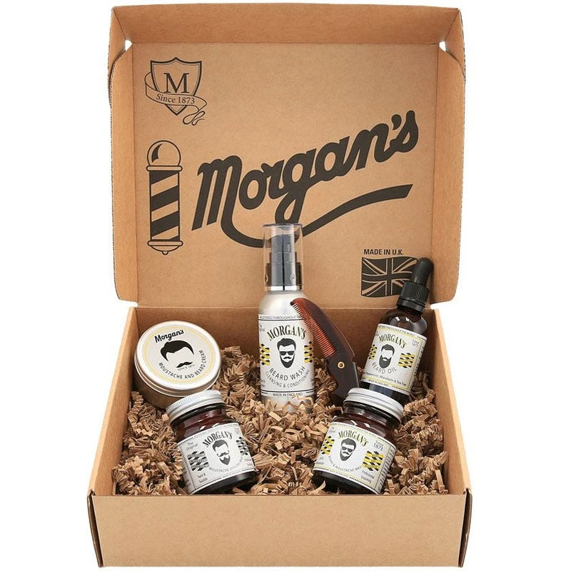 Morgan's Moustache And Beard Grooming Gift Set 1 Morgan's Moustache And Beard Grooming Gift Set