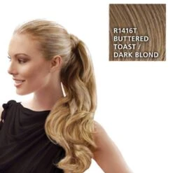 Hairdo Wrap Around Pony Wavy R1416T Buttered Toast 57 Cm