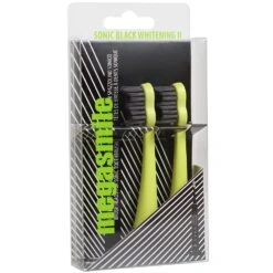 Megasmile Sonic Black Ersatzbürstenköpfe Electric Yellow