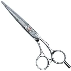 Kasho Damascus Haarschneideschere 6,5 Zoll Offset