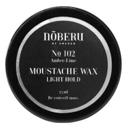 Nõberu Of Sweden Moustache Wax Light Hold - Amber Lime 25 Ml