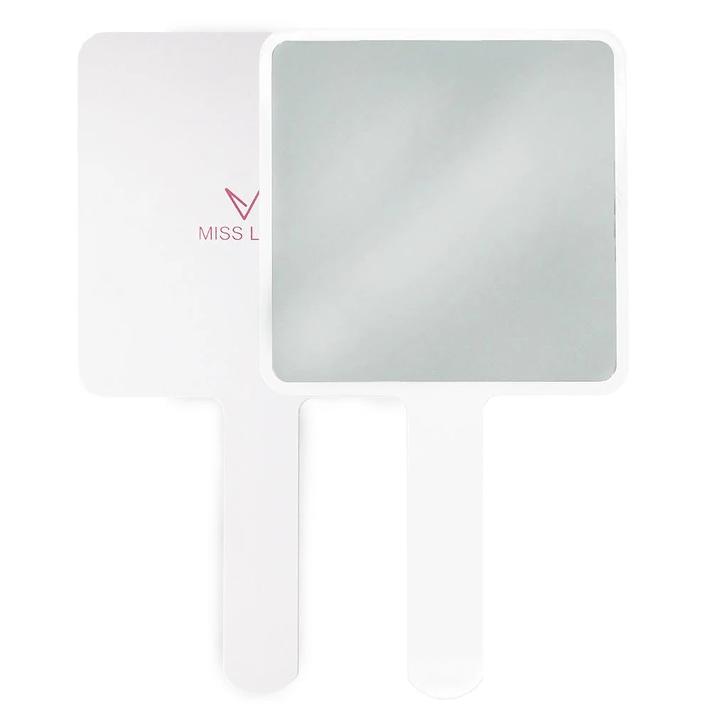 Miss Lashes Handspiegel Weiß 1 Miss Lashes Handspiegel Weiß