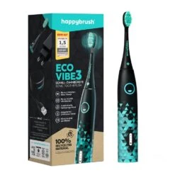 Happybrush ECO Vibe 3 Schwarz/Mint
