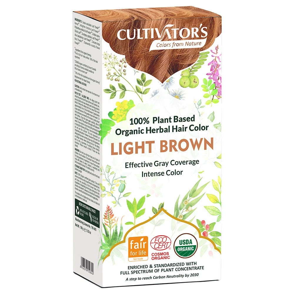 Cultivators Herbal Hair Color Light Brown 100 G 1 Cultivators Herbal Hair Color Light Brown 100 G