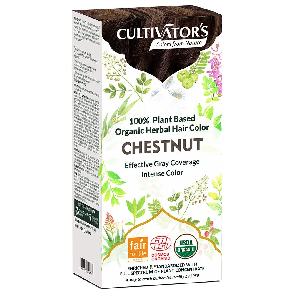 Cultivators Herbal Hair Color Chesnut 100 G 1 Cultivators Herbal Hair Color Chesnut 100 G