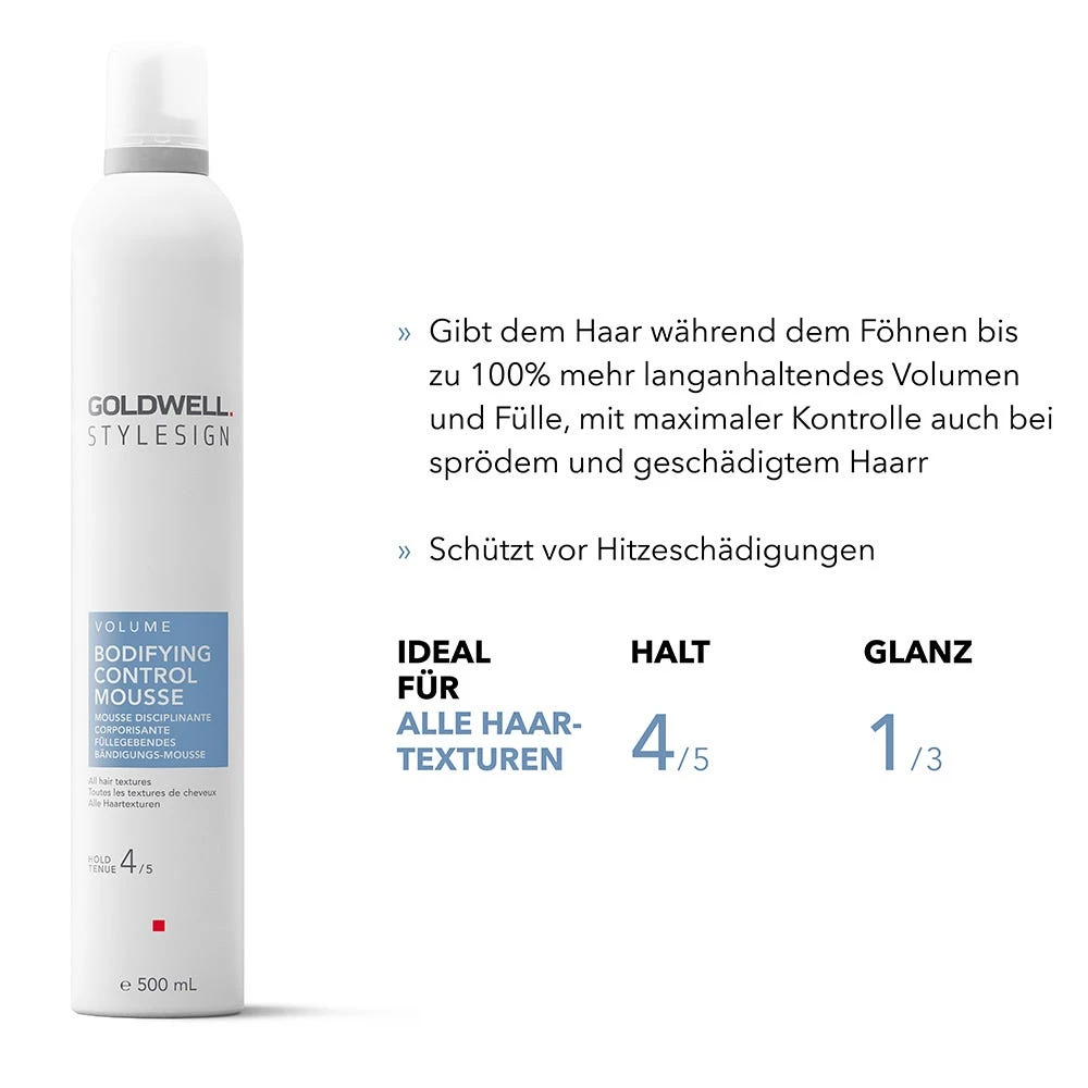 Goldwell Stylesign Volume Füllegebendes Bändigungs-Mousse 300 Ml 2 Goldwell Stylesign Volume Füllegebendes Bändigungs-Mousse 300 Ml – Bild 2